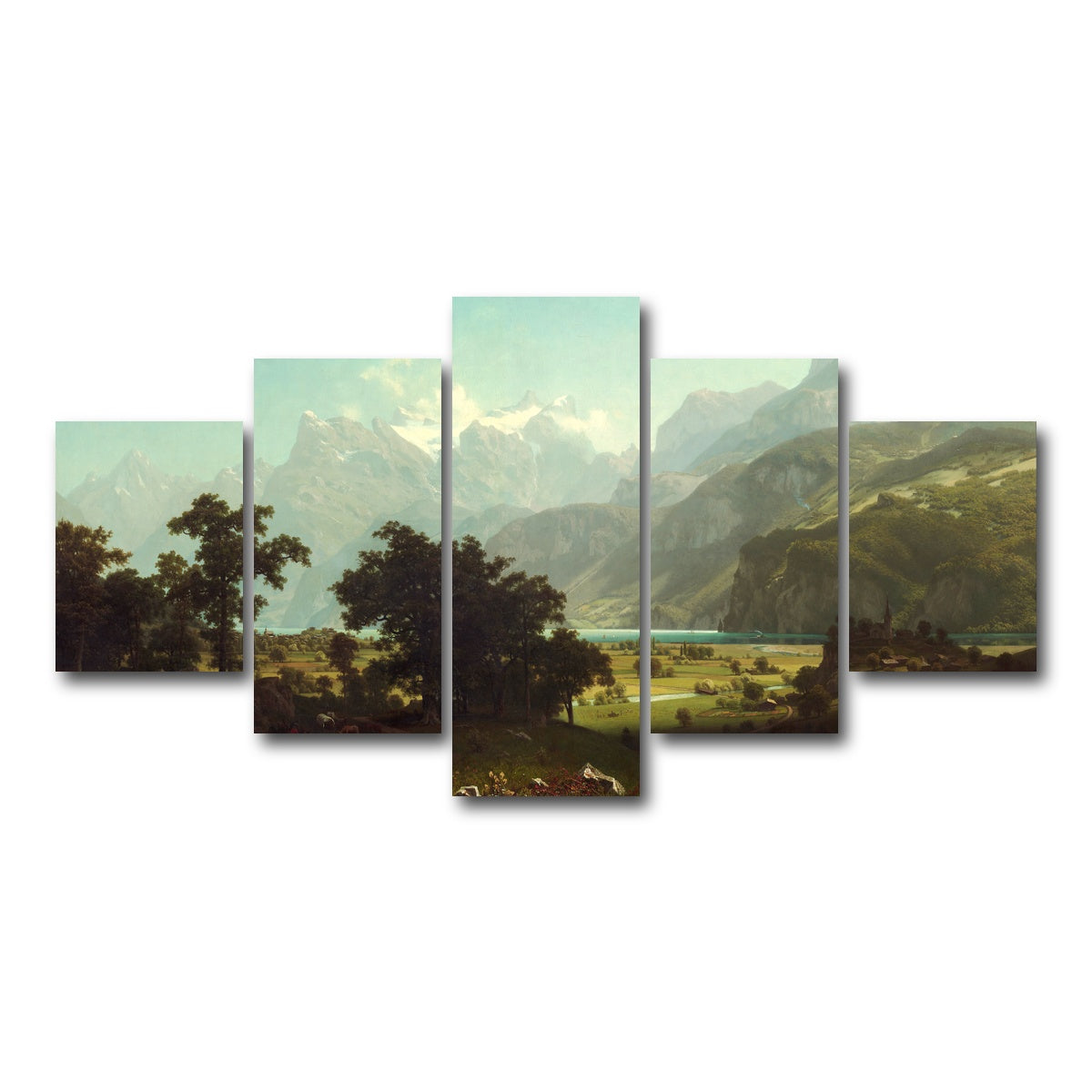 AUTO-MOCKUP WHITE | Lake Lucerne | 5 Piece | Gallery Wrap Canvas | group=5_short