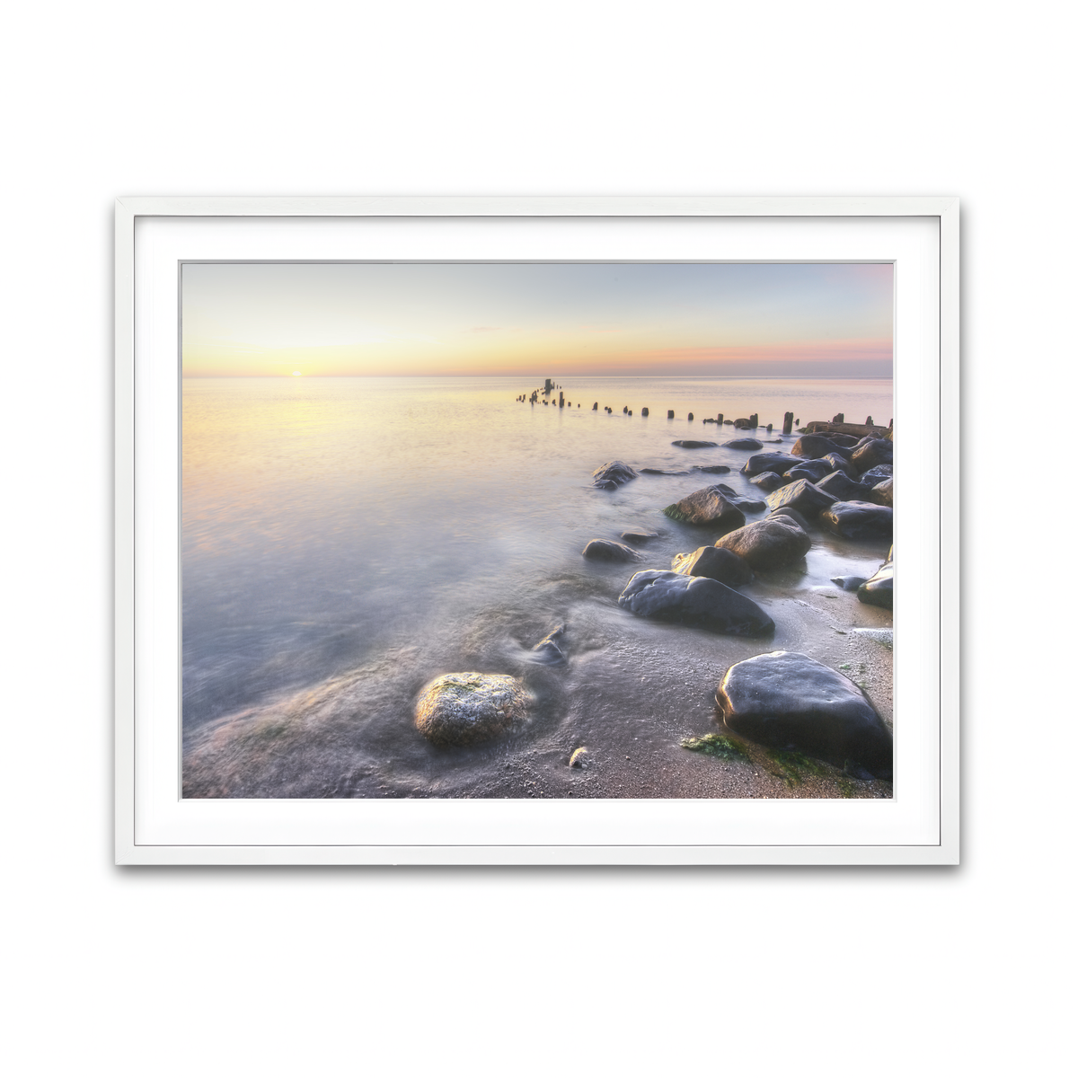 Framed Print 4x3 White