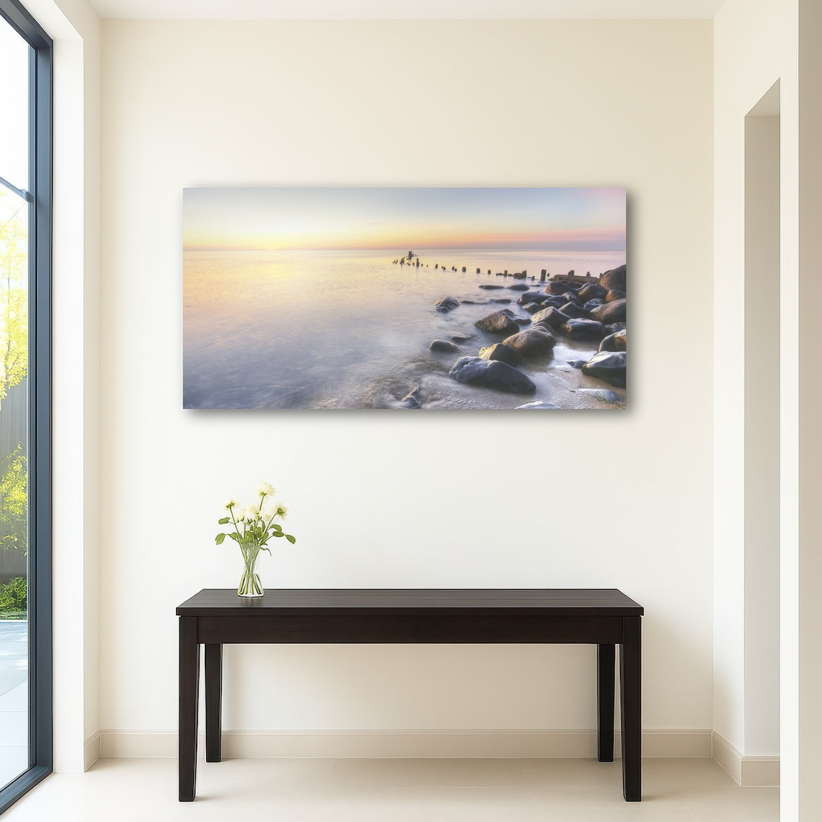 AUTO-MOCKUP ROOM | Lake Michigan Shore at Sunrise
