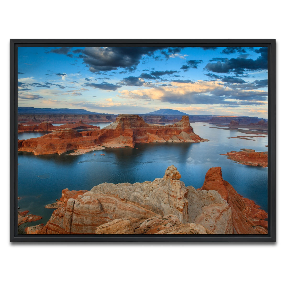 AUTO-MOCKUP WHITE | Lake Powell from Alstrom Point | 1 Piece | Black Framed Canvas | group=4x3