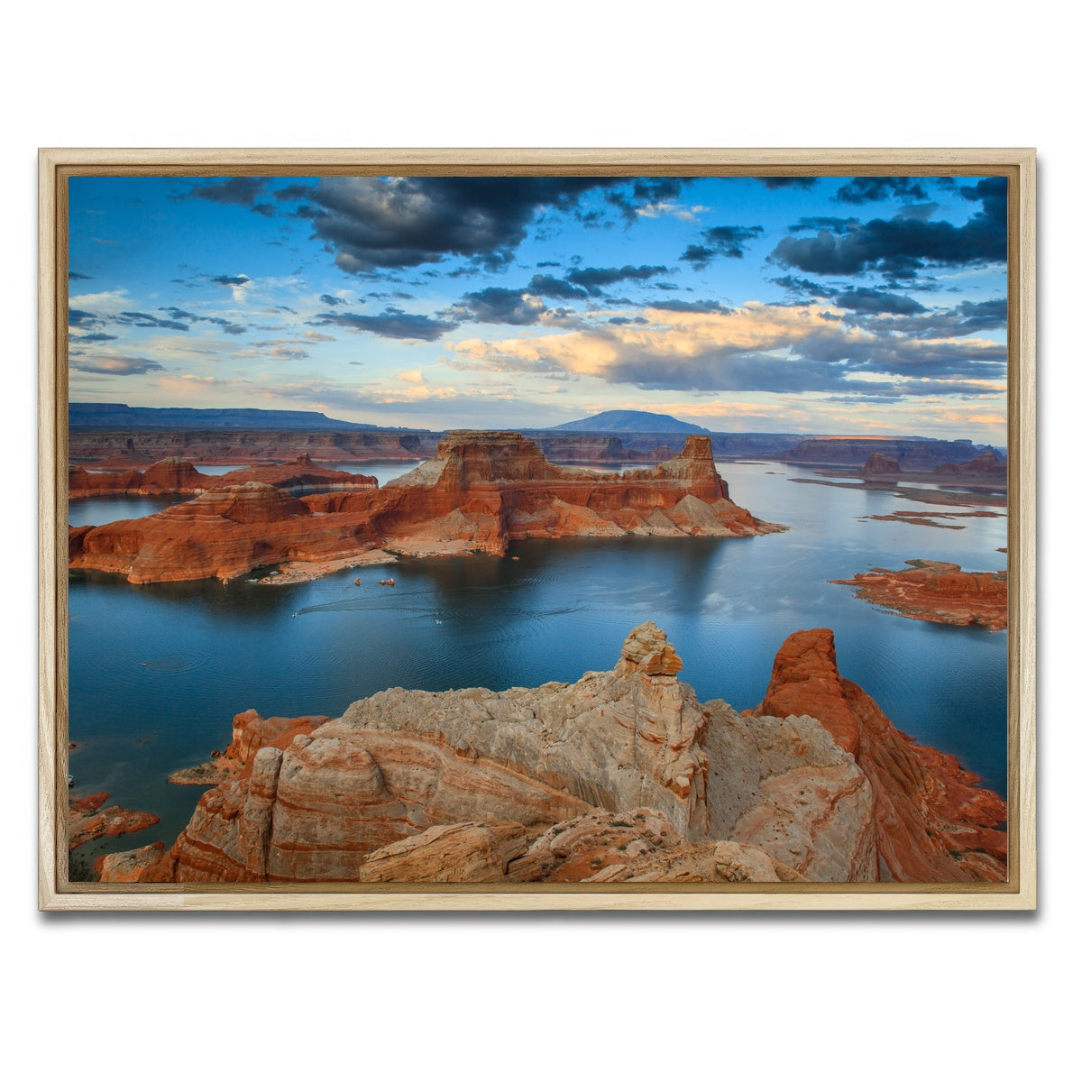 AUTO-MOCKUP WHITE | Lake Powell from Alstrom Point | 1 Piece | Natural Framed Canvas | group=4x3