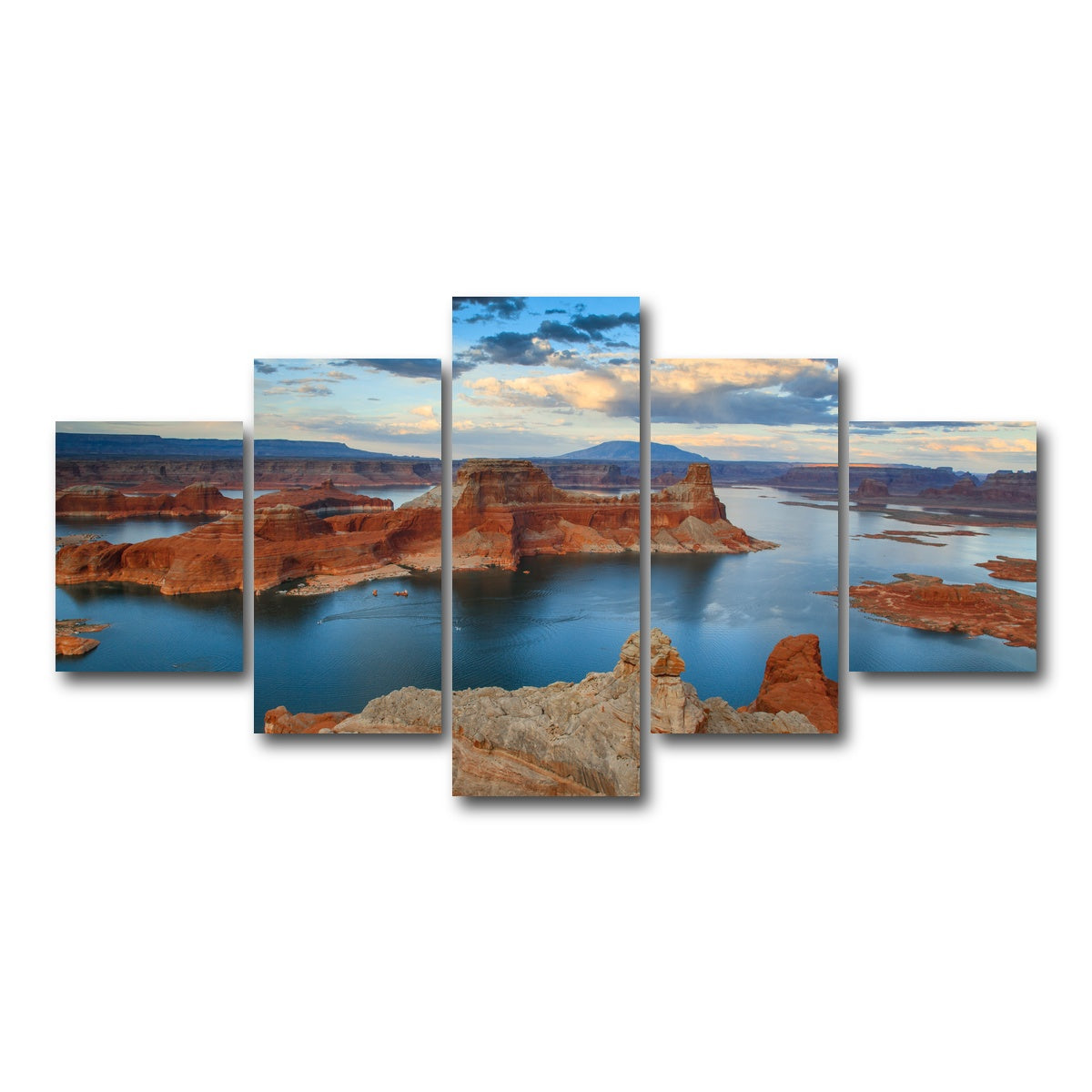 AUTO-MOCKUP WHITE | Lake Powell from Alstrom Point | 5 Piece | Gallery Wrap Canvas | group=5_short