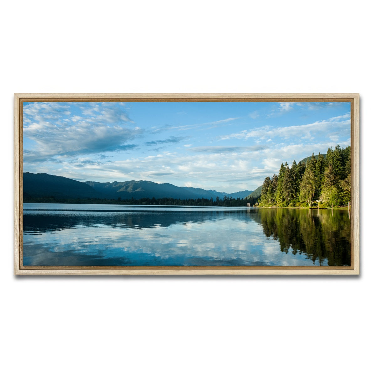 AUTO-MOCKUP WHITE | Lake Quinault | 1 Piece | Natural Framed Canvas | group=2x1