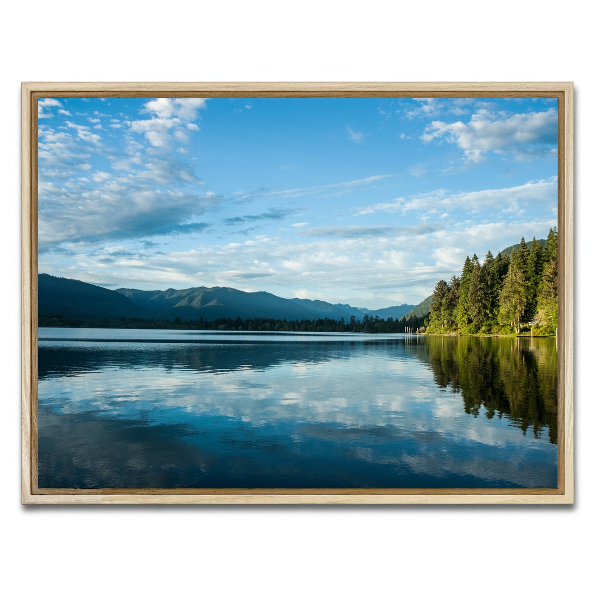 AUTO-MOCKUP WHITE | Lake Quinault | 1 Piece | Natural Framed Canvas | group=4x3