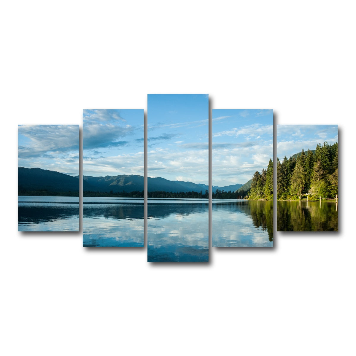 AUTO-MOCKUP WHITE | Lake Quinault | 5 Piece | Gallery Wrap Canvas | group=5_normal