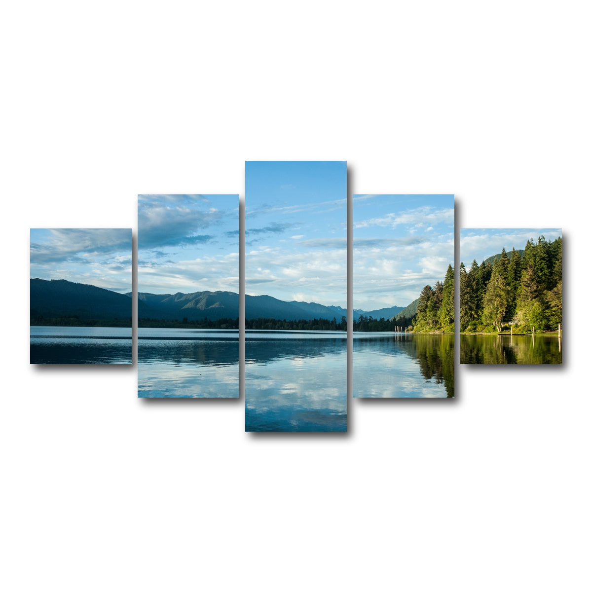 AUTO-MOCKUP WHITE | Lake Quinault | 5 Piece | Gallery Wrap Canvas | group=5_short