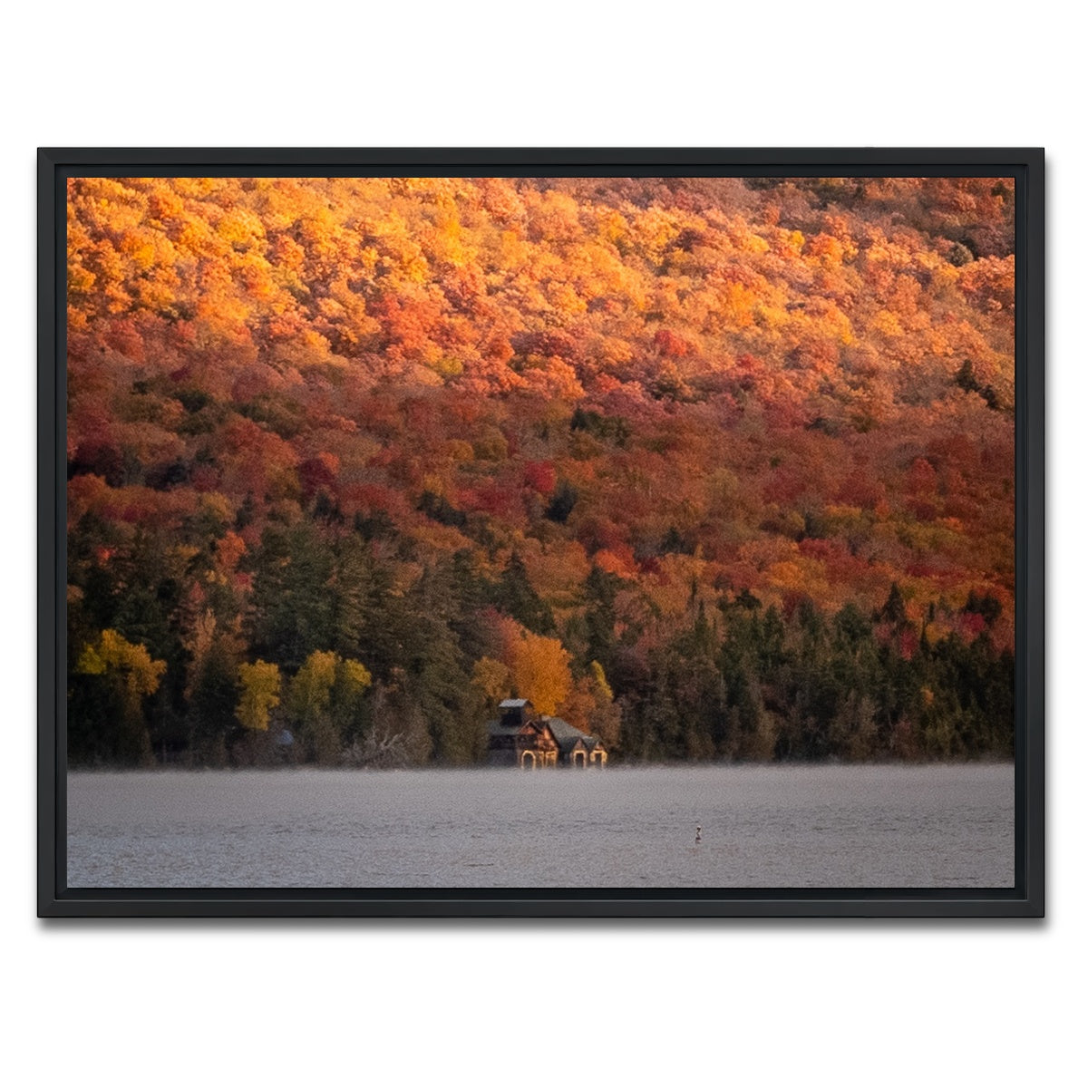 AUTO-MOCKUP WHITE | Lake Solitude | 1 Piece | Black Framed Canvas | group=4x3