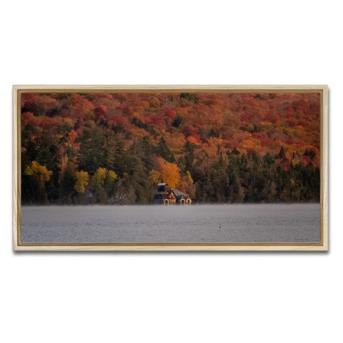 AUTO-MOCKUP WHITE | Lake Solitude | 1 Piece | Natural Framed Canvas | group=2x1