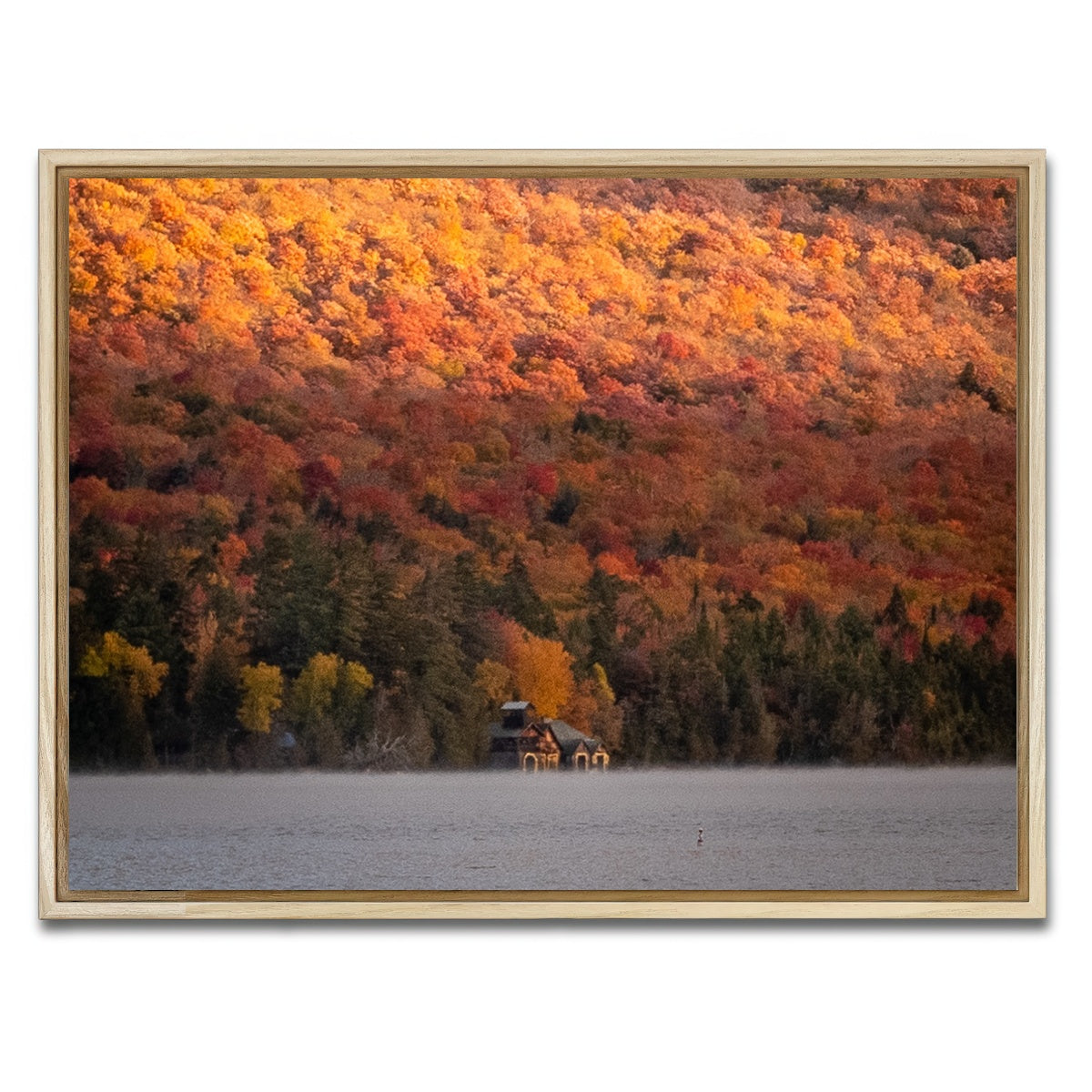 AUTO-MOCKUP WHITE | Lake Solitude | 1 Piece | Natural Framed Canvas | group=4x3