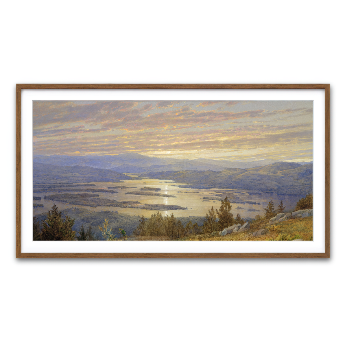 Framed Print 2x1 Walnut