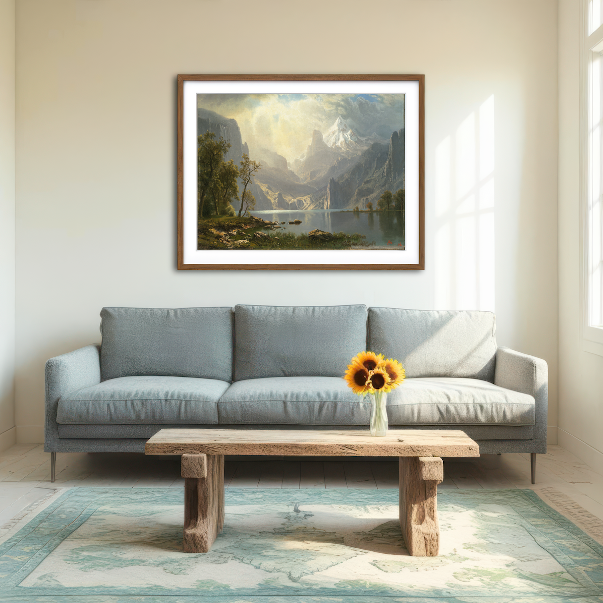 AUTO-MOCKUP ROOM | Lake Tahoe Painting Wall Art