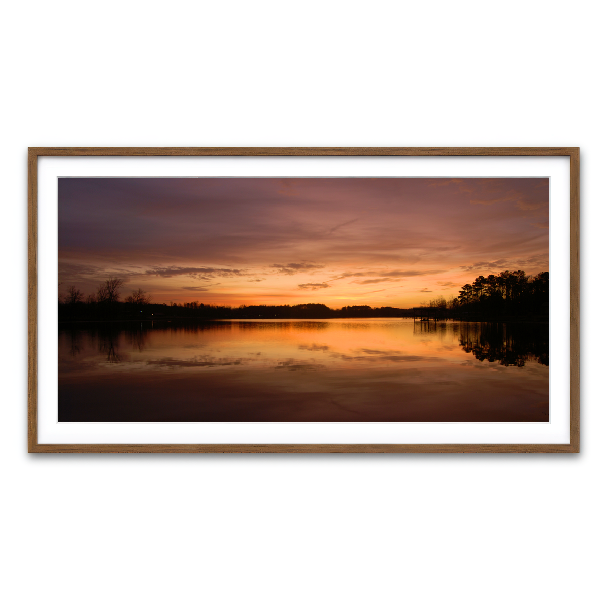 Framed Print 2x1 Walnut