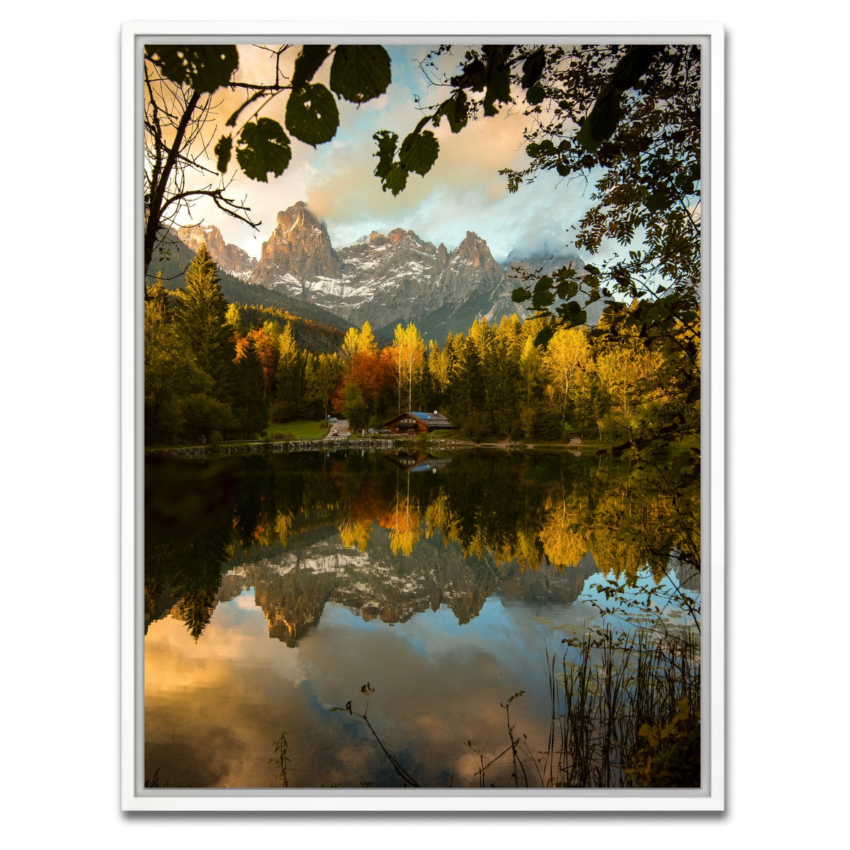 AUTO-MOCKUP WHITE | Lake Welsperg | 1 Piece | White Framed Canvas | group=3x4