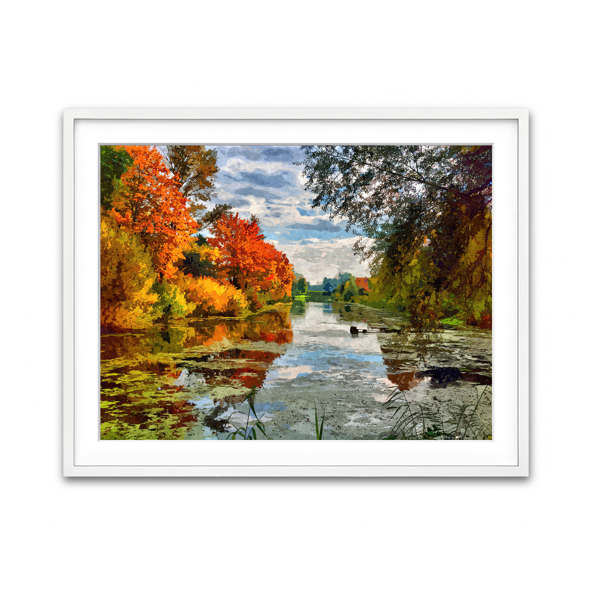Framed Print 4x3 White