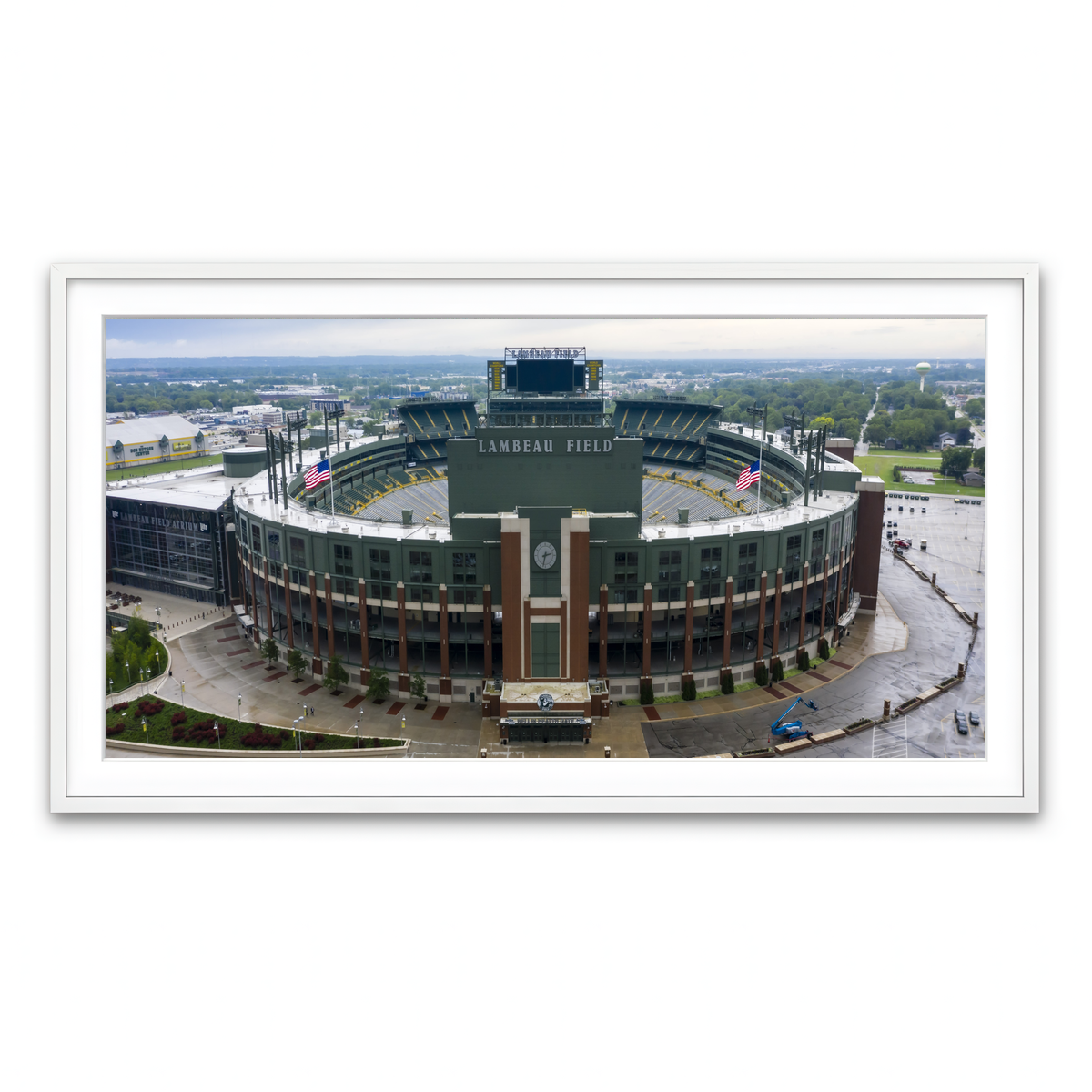 Framed Print 2x1 White