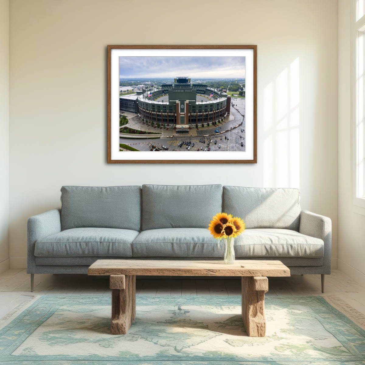AUTO-MOCKUP ROOM | Lambeau Field Wall Art