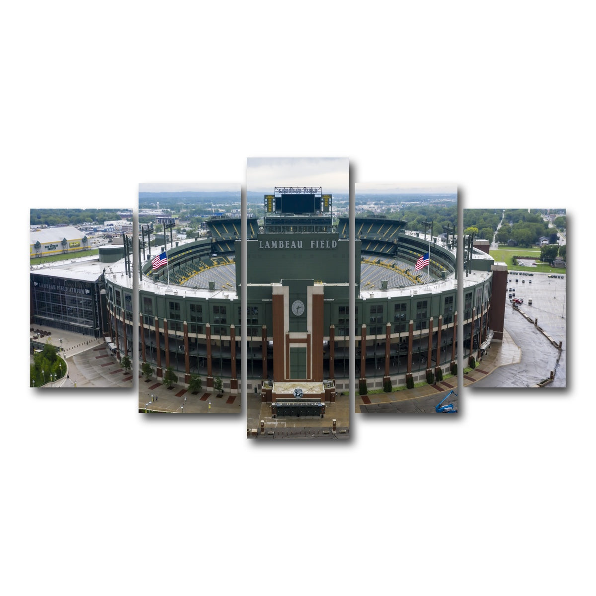 AUTO-MOCKUP WHITE | Lambeau Field | 5 Piece | Gallery Wrap Canvas | group=5_normal