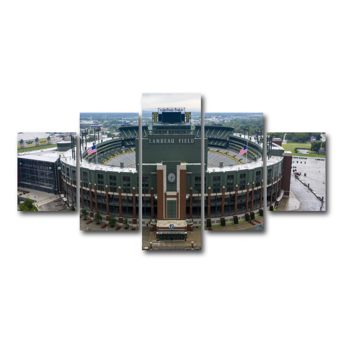 AUTO-MOCKUP WHITE | Lambeau Field | 5 Piece | Gallery Wrap Canvas | group=5_short