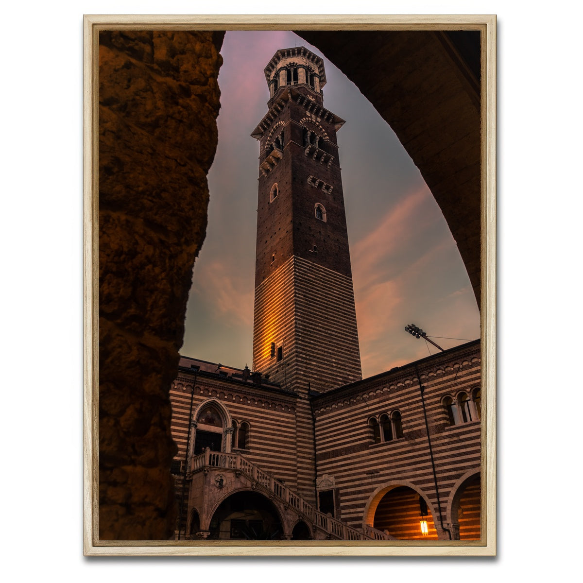 AUTO-MOCKUP WHITE | Lamberti Tower | 1 Piece | Natural Framed Canvas | group=3x4
