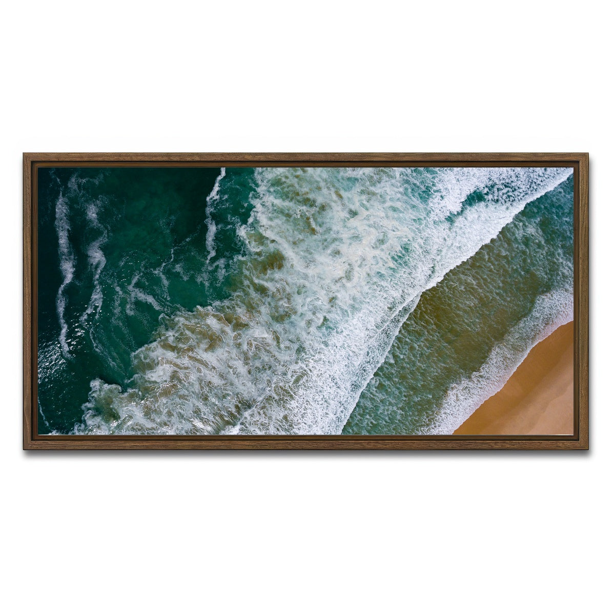 AUTO-MOCKUP WHITE | Land And Sea | 1 Piece | Walnut Framed Canvas | group=2x1