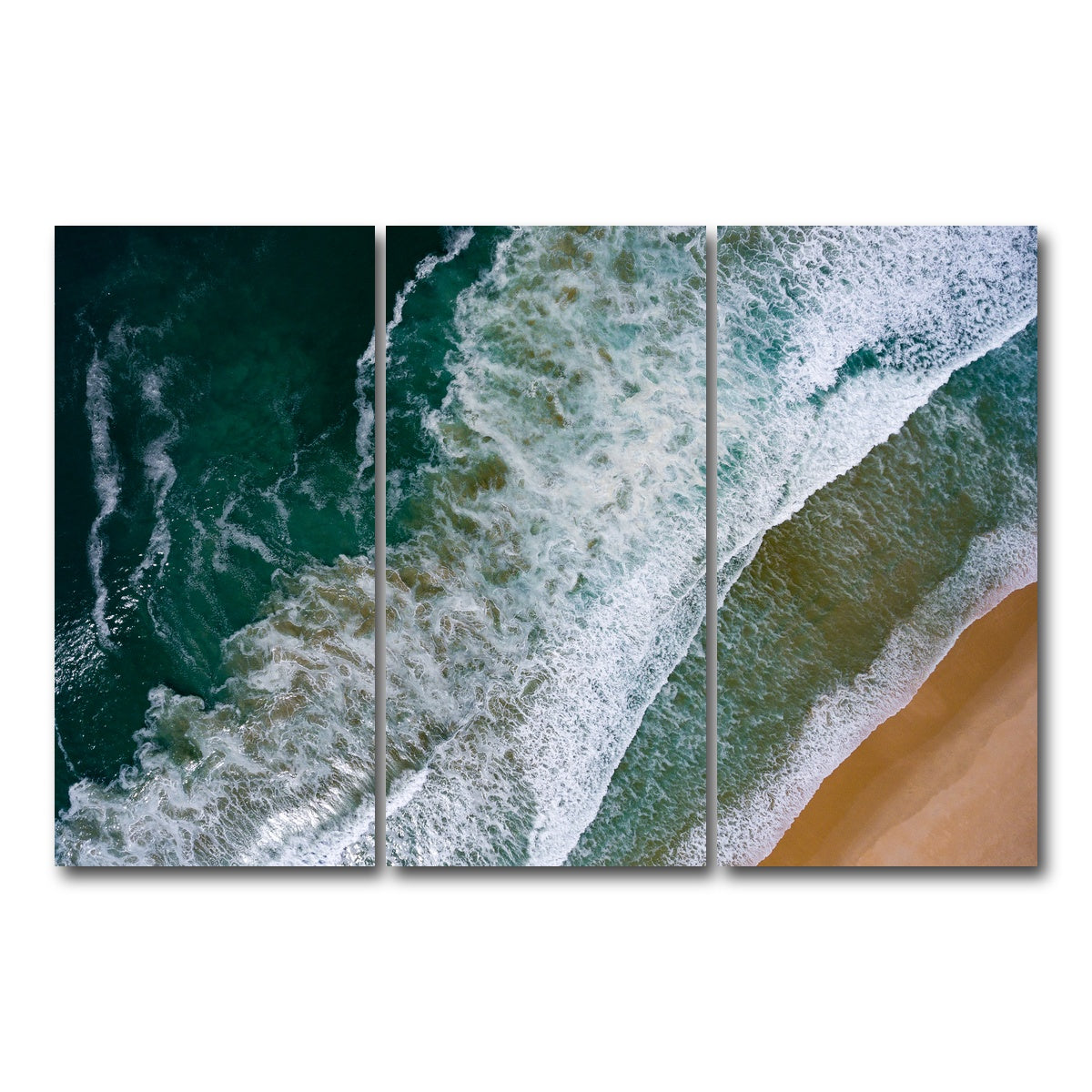 AUTO-MOCKUP WHITE | Land And Sea | 3 Piece | Gallery Wrap Canvas | group=12x24