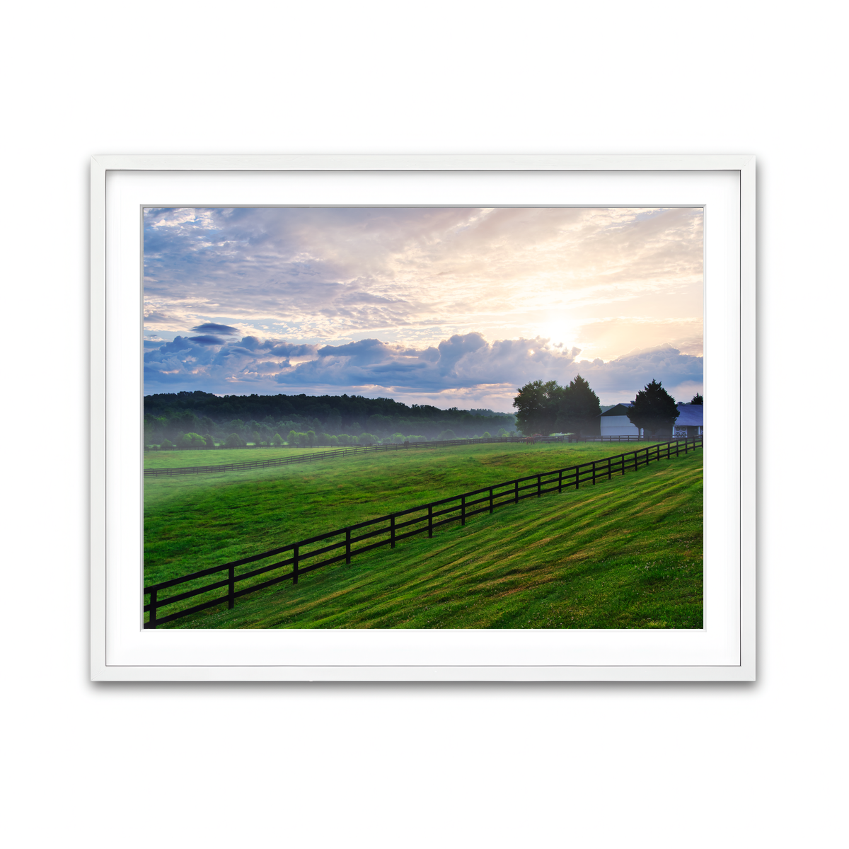 Framed Print 4x3 White