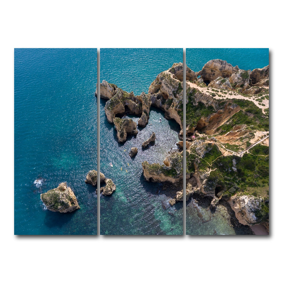 AUTO-MOCKUP WHITE | Lands End | 3 Piece | Gallery Wrap Canvas | group=8x18