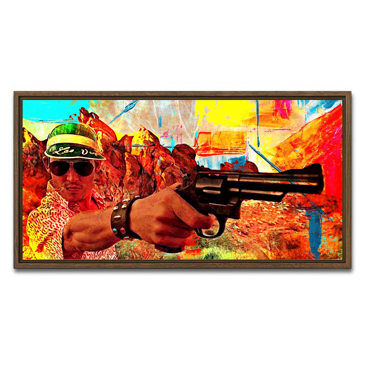 AUTO-MOCKUP WHITE | Las Vegas Trip | 1 Piece | Walnut Framed Canvas | group=2x1