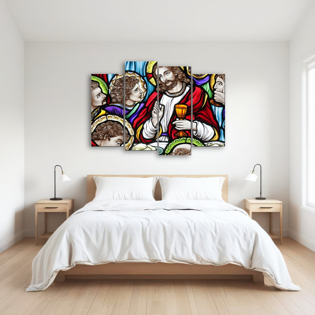 AUTO-MOCKUP ROOM | Last Supper Stained Glass