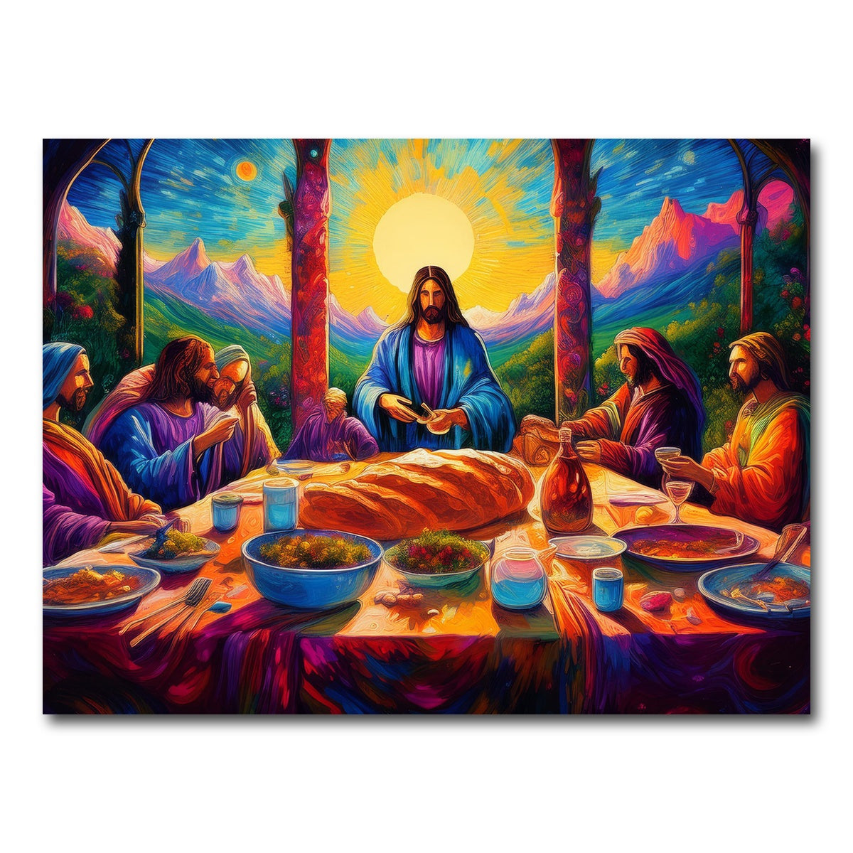 AUTO-MOCKUP WHITE | Last Supper | 1 Piece | Gallery Wrap Canvas | group=4x3
