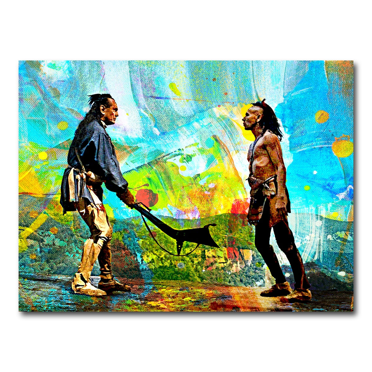 AUTO-MOCKUP WHITE | Last of the Mohicans Brushed | 1 Piece | Gallery Wrap Canvas | group=4x3