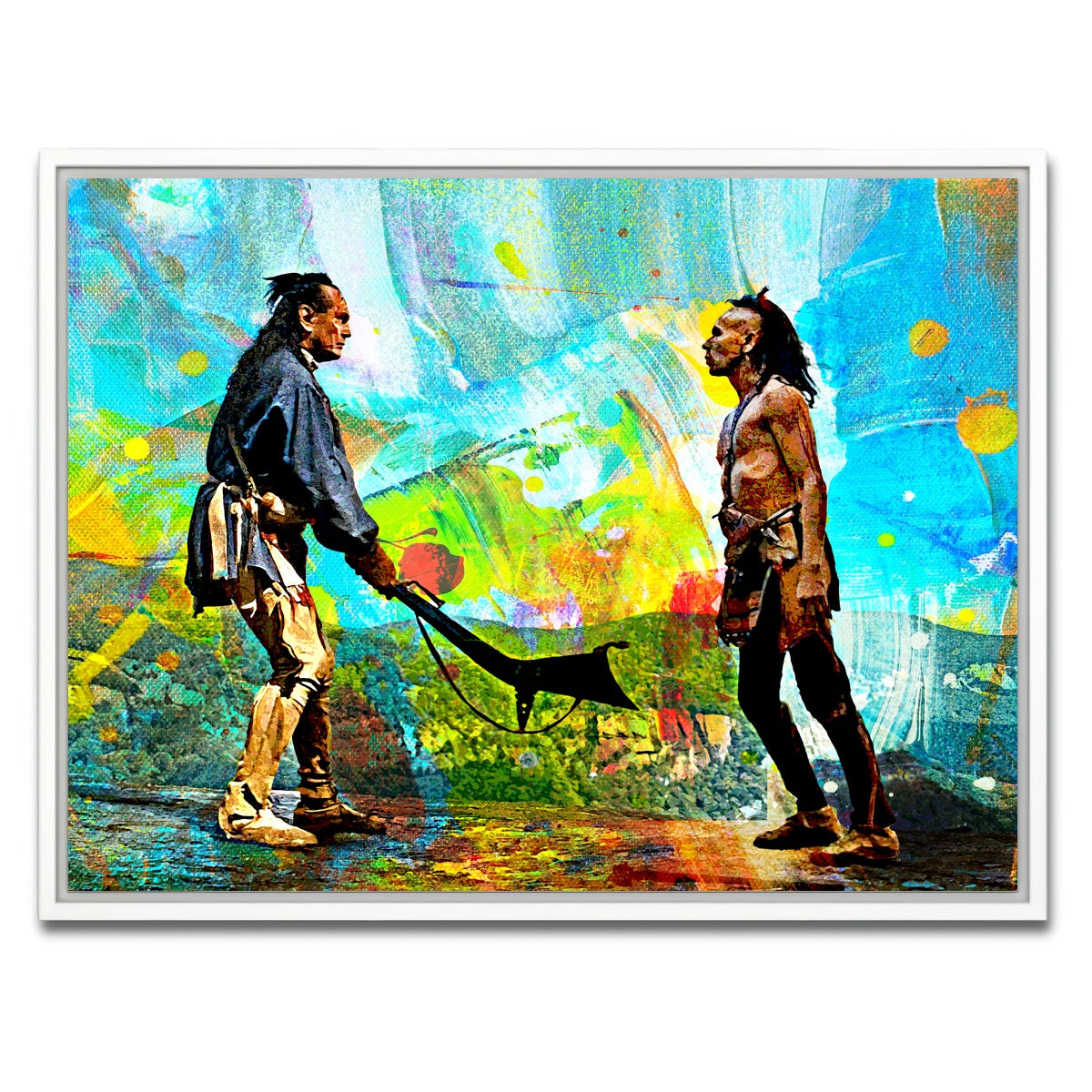 AUTO-MOCKUP WHITE | Last of the Mohicans Brushed | 1 Piece | White Framed Canvas | group=4x3