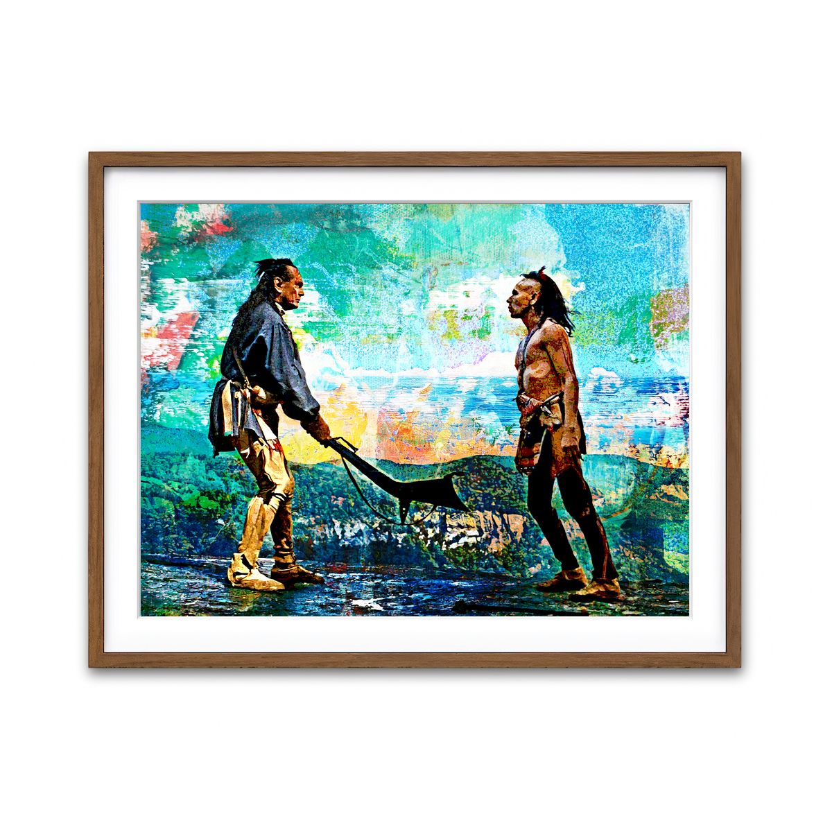 Framed Print 4x3 Walnut