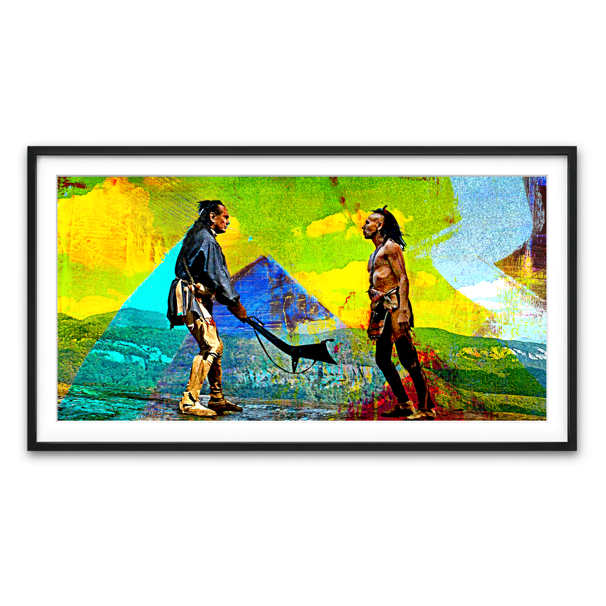 Framed Print 2x1 Black