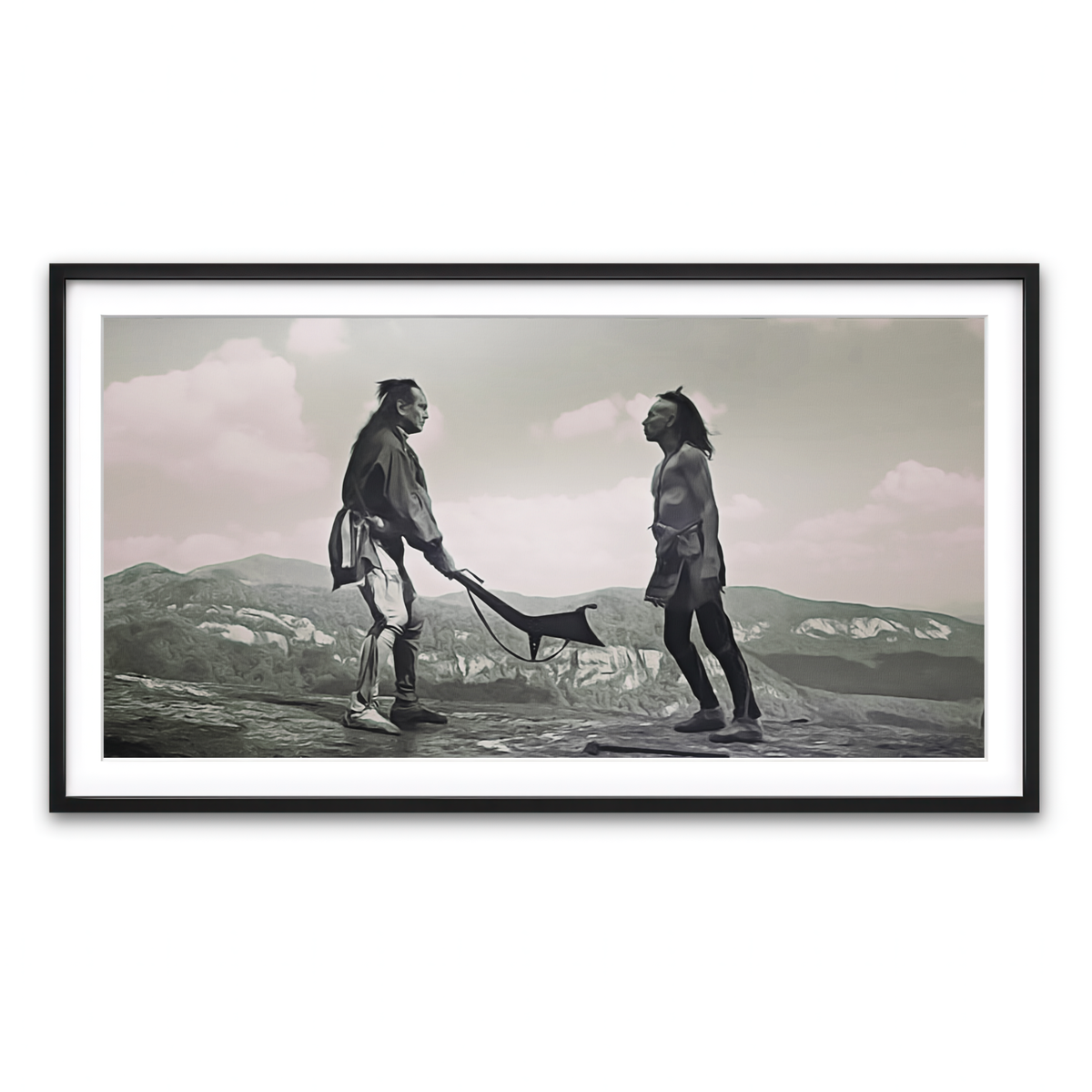 Framed Print 2x1 Black