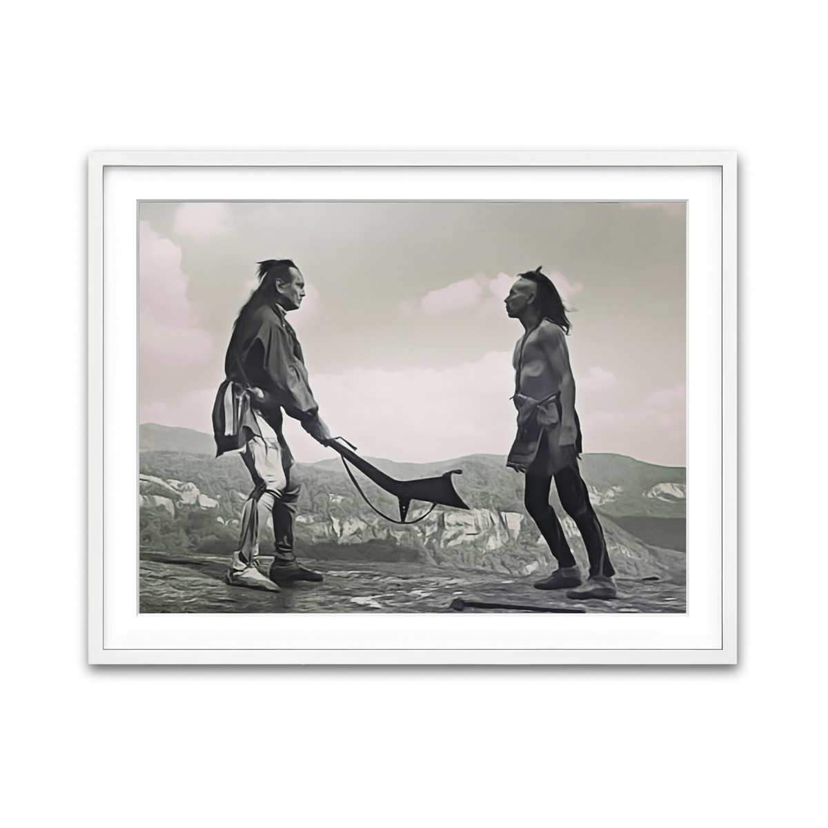 Framed Print 4x3 White