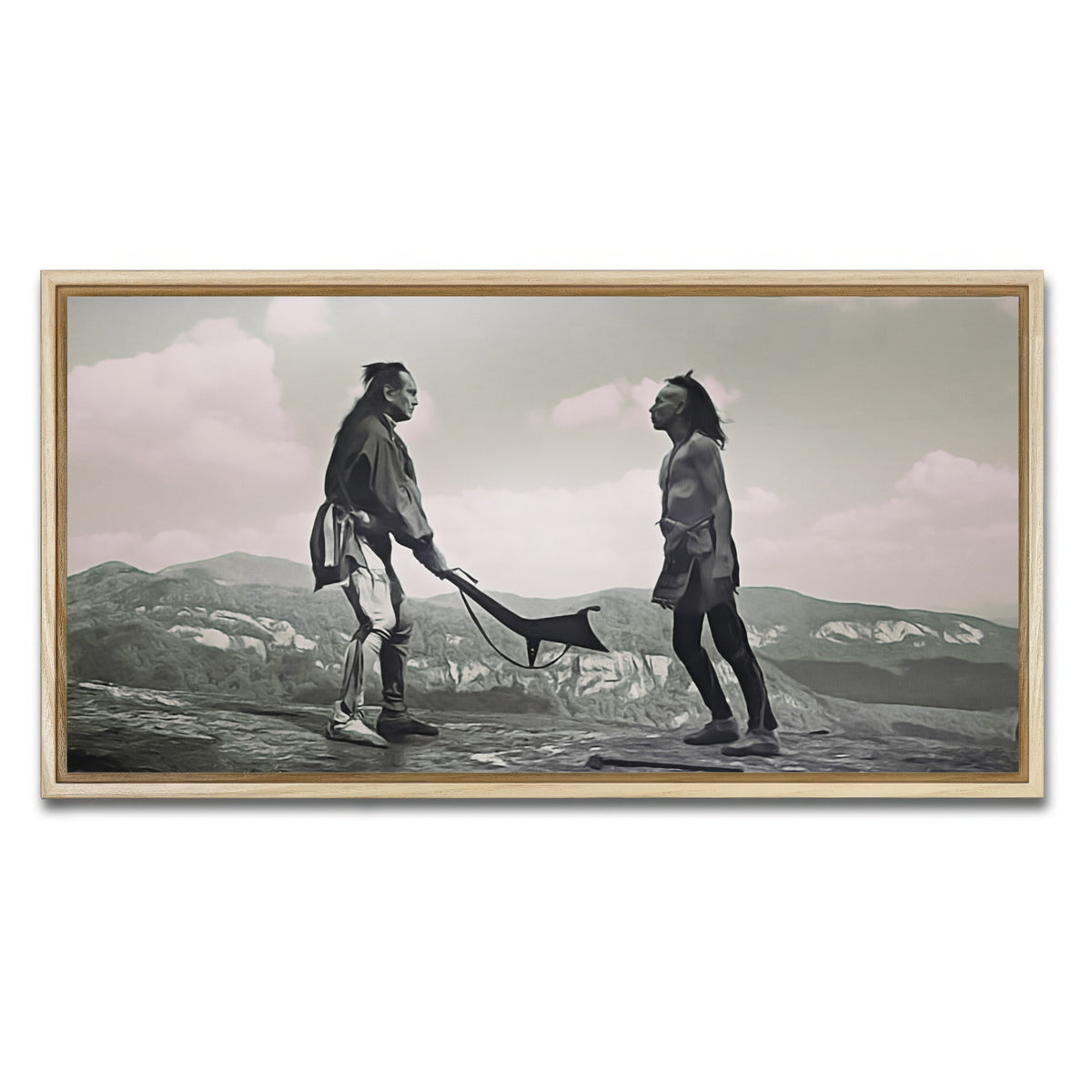 AUTO-MOCKUP WHITE | Last of the Mohicans | 1 Piece | Natural Frame | group=2x1