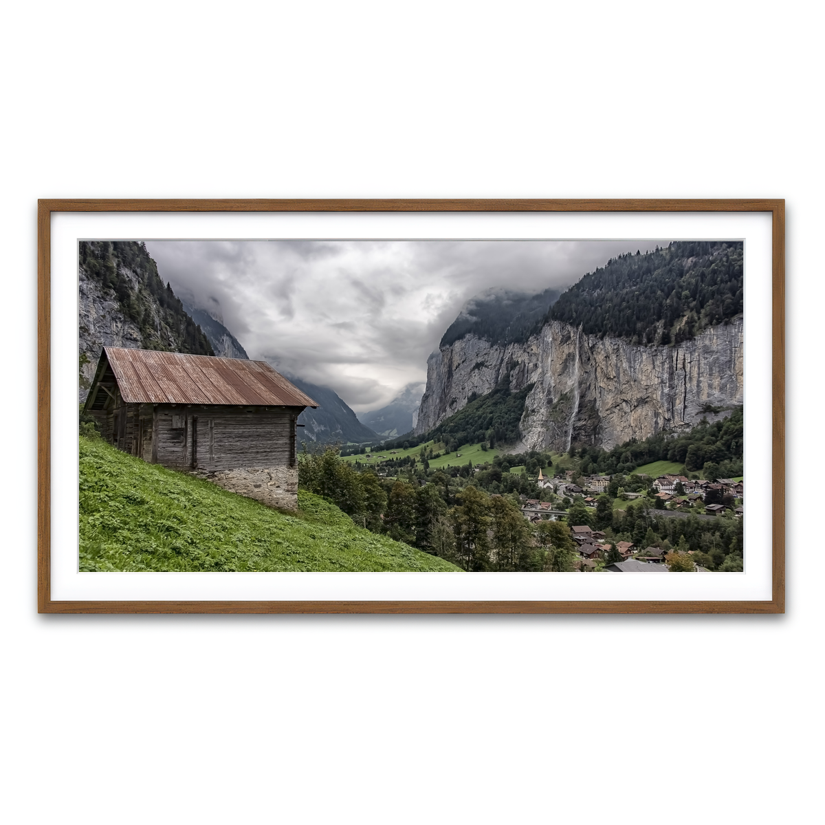 Framed Print 2x1 Walnut