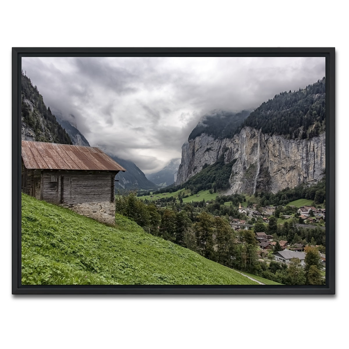 AUTO-MOCKUP WHITE | Lauterbrunnen | 1 Piece | Black Framed Canvas | group=4x3