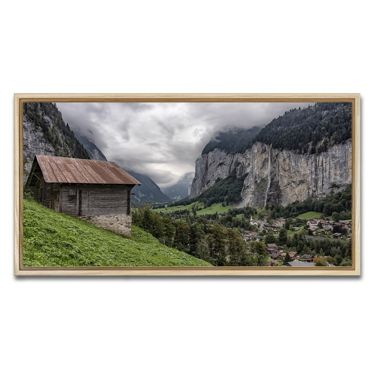 AUTO-MOCKUP WHITE | Lauterbrunnen | 1 Piece | Natural Framed Canvas | group=2x1