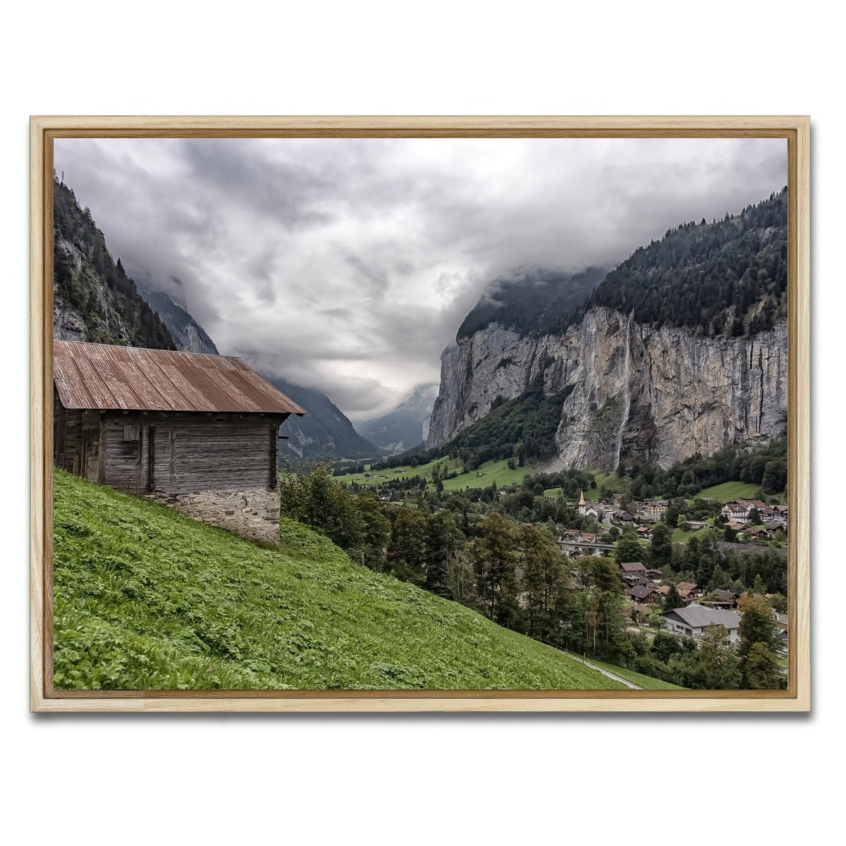 AUTO-MOCKUP WHITE | Lauterbrunnen | 1 Piece | Natural Framed Canvas | group=4x3