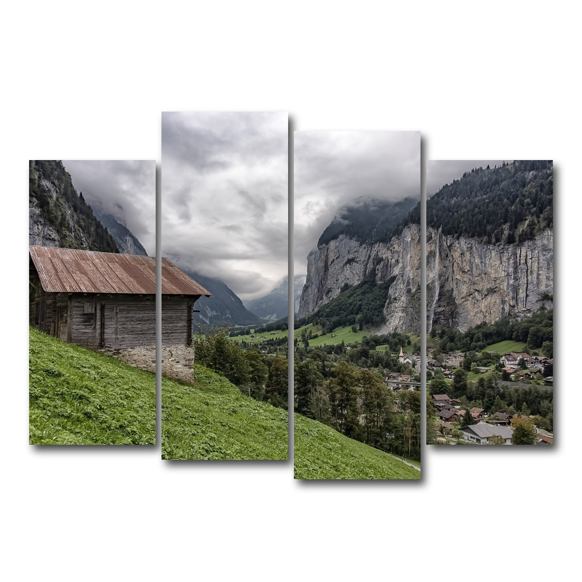 AUTO-MOCKUP WHITE | Lauterbrunnen | 4 Piece | Gallery Wrap Canvas | group=4_normal