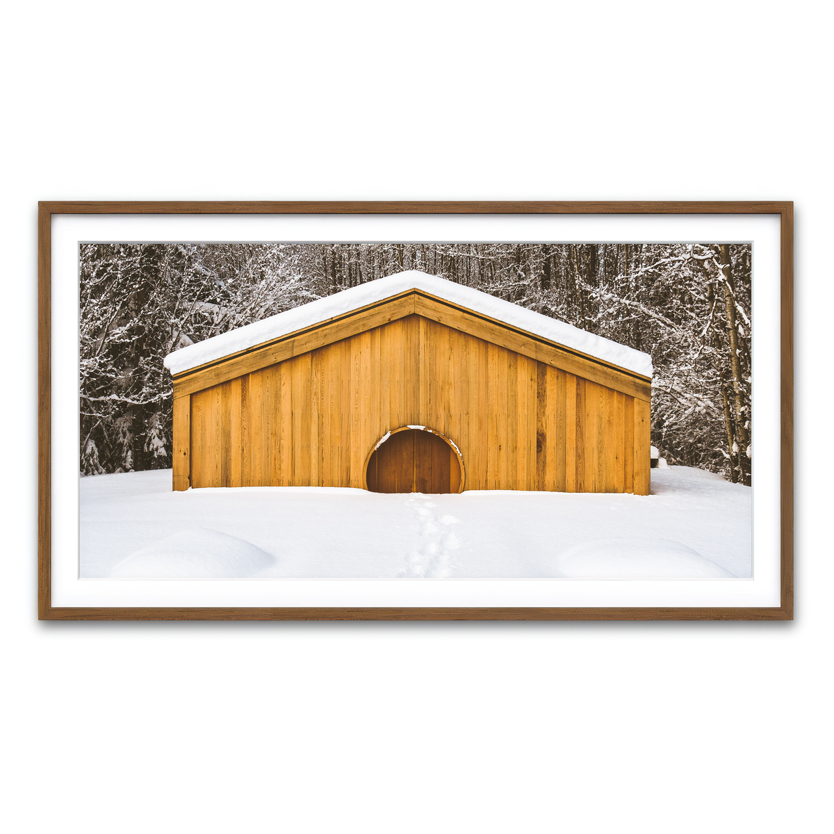 Framed Print 2x1 Walnut