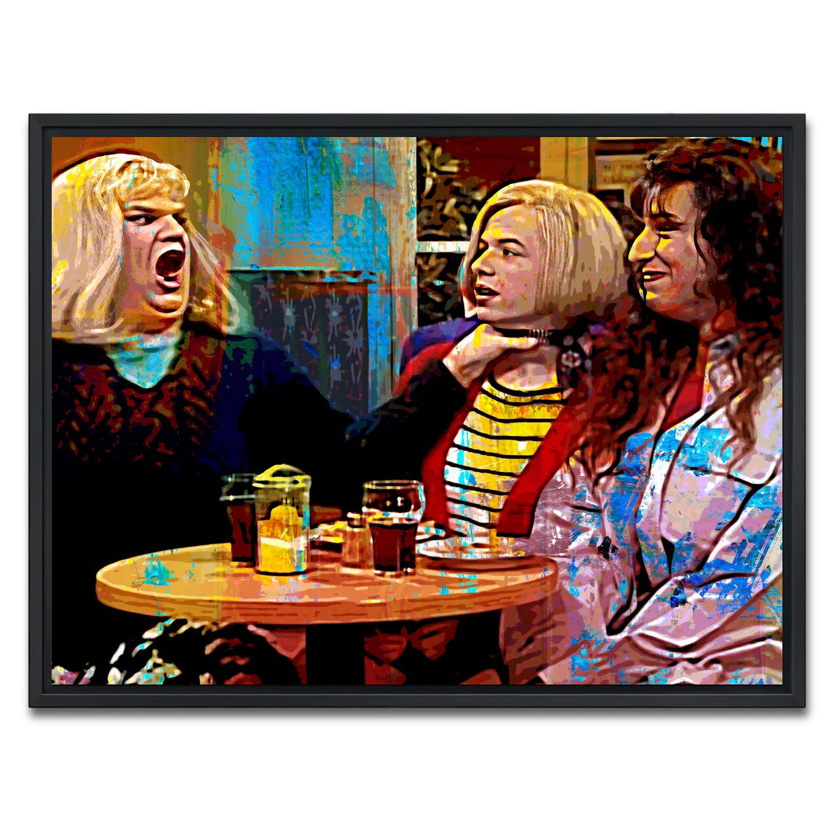 AUTO-MOCKUP WHITE | Lay off me I'm Starving | 1 Piece | Black Framed Canvas | group=4x3