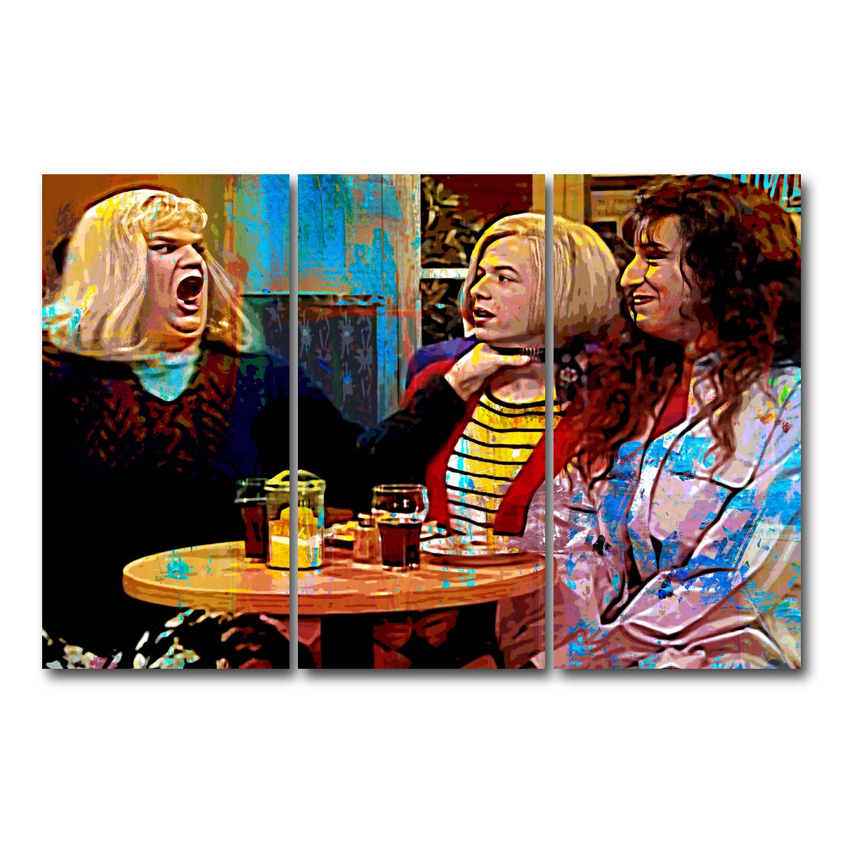 AUTO-MOCKUP WHITE | Lay off me I'm Starving | 3 Piece | Gallery Wrap Canvas | group=12x24