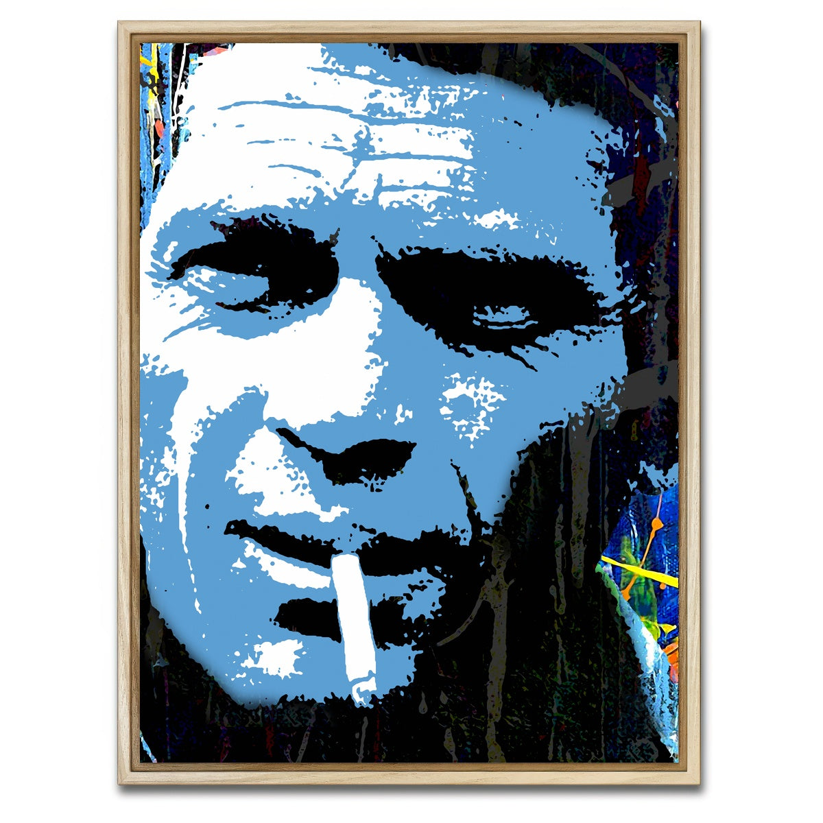 AUTO-MOCKUP WHITE | Le Mans Mcqueen | 1 Piece | Natural Framed Canvas | group=3x4