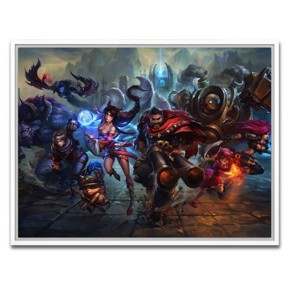 AUTO-MOCKUP WHITE | League of Legends | 1 Piece | White Framed Canvas | group=4x3