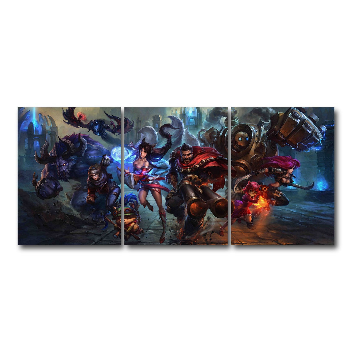 AUTO-MOCKUP WHITE | League of Legends | 3 Piece | Gallery Wrap Canvas | group=18x24