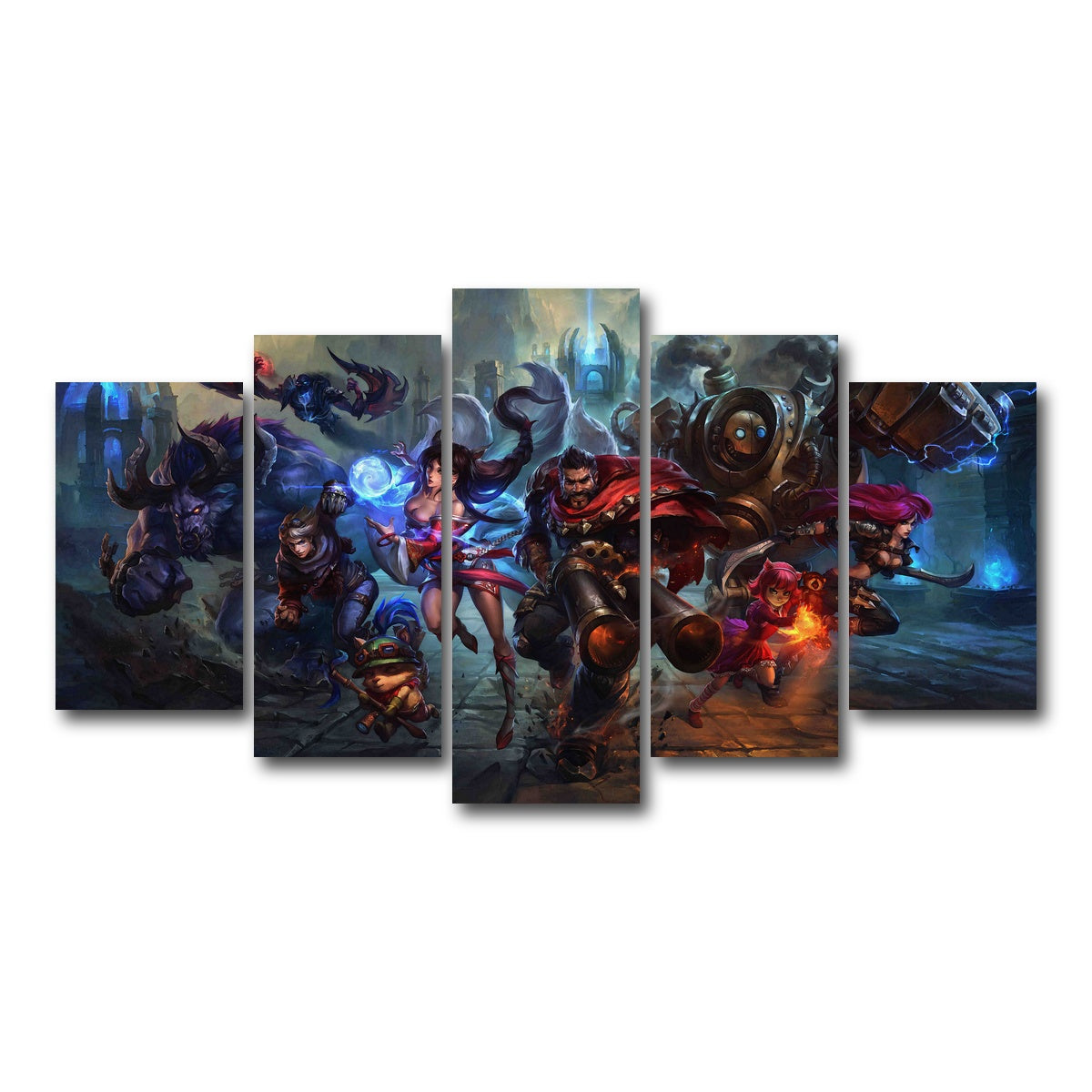 AUTO-MOCKUP WHITE | League of Legends | 5 Piece | Gallery Wrap Canvas | group=5_normal
