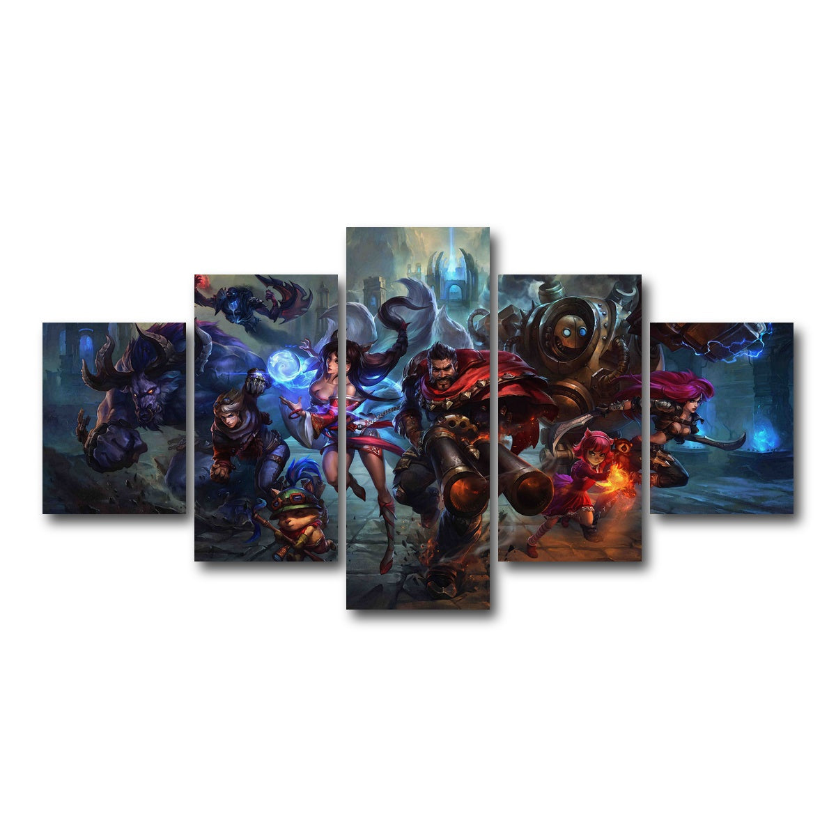 AUTO-MOCKUP WHITE | League of Legends | 5 Piece | Gallery Wrap Canvas | group=5_short